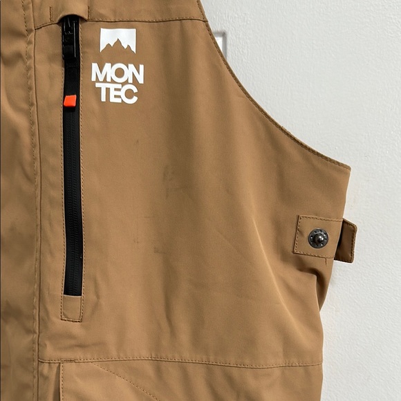 Montec Tan Snow Bib Overalls Fawk Snowboard Pants - Picture 3 of 8